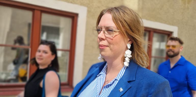 Vice ordförande Madelene Meramveliotaki i Almedalen 2023