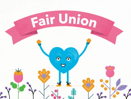 Fair union, fair trade-blommor