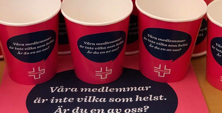 Muggar och pennor från Vårdförbundet